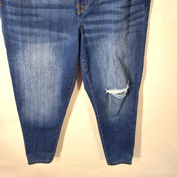 Celebrity Pink Women's Medium Wash Jeans Denim Pants Size 15/32 Distressed - Picture 4 of 7